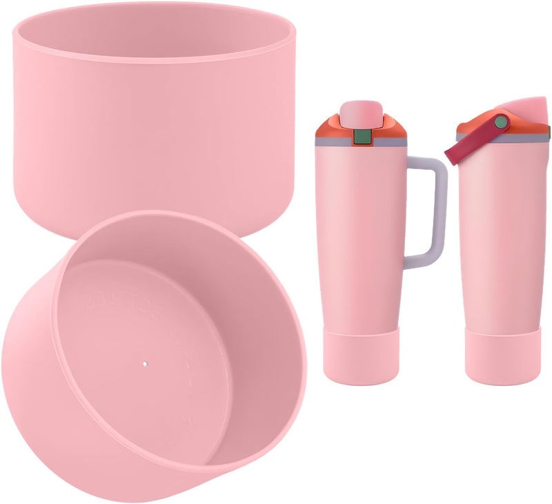 BKBY 2PCS Silicone Boot Compatible with Owala 30oz & 40oz FreeSip Sway Bottles & Tumblers, Protective Anti-Slip Bottom Cover Sleeve for Freesip Sway Tumbler - Image 1